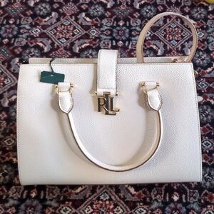 LAUREN RALPH LAUREN 2Way Leather Crossbody Bag